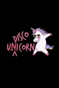 Paperback Disco Unicorn: 6x9 Disco - blank with numbers paper - notebook - notes Book