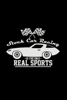 Stock car racing real sports: 6x9 Stock Car Racing blank with numbers paper notebook notes