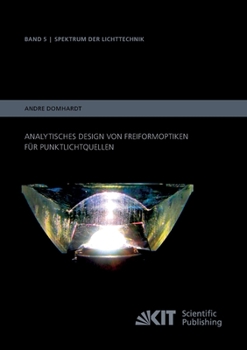Paperback Analytisches Design von Freiformoptiken für Punktlichtquellen [German] Book