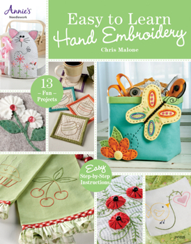 Paperback Easy to Learn Hand Embroidery Book