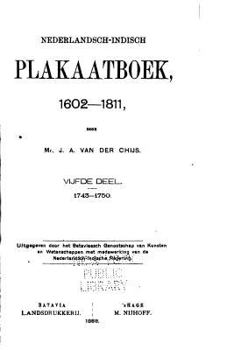 Paperback Nederlandsch-Indisch plakaatboek, 1602-1811 [Dutch] Book