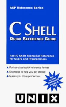 Paperback C Shell Quick Reference Guide Book