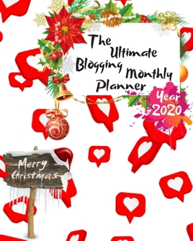 Paperback The Ultimate Merry Christmas Blogging Monthly Planner Year 2020 Book