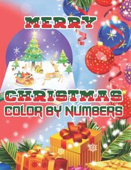 Paperback Merry Christmas Color By Numbers: a beautiful colouring book with Christmas designs on a black background, for gloriously vivid colours Book