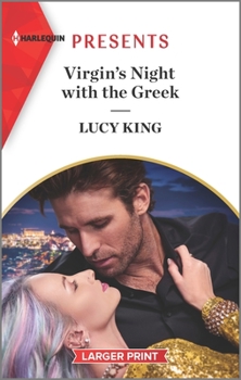 Mass Market Paperback Virgin's Night with the Greek [Large Print] Book