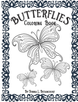 Paperback Butterflies Adult Coloring Book