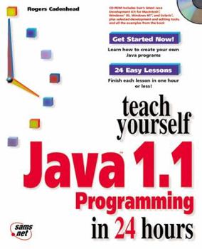 Paperback Teach Yourself Java 1 1 Programming in 24 Hours Book