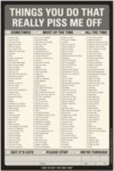 Mass Market Paperback Knock Knock Things You Do That Really Piss Me Off! Note Pad Book