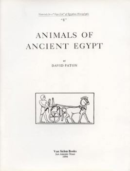 Paperback Animals of Ancient Egypt Book