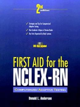 Paperback First Aid for the NCLEX-RN: Computerized Adaptive Testing (Book with Diskette) Book