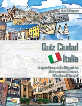 Quiz Ciudad Italia | Juego de libros para 2 a 20 jugadores | ¿Quién reconoce Florencia, Milán, Roma y Venecia?