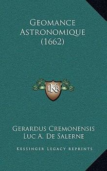 Paperback Geomance Astronomique (1662) [French] Book