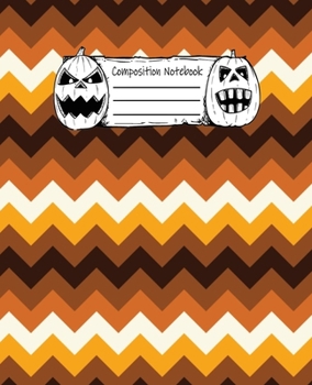 Abstract Halloween Pattern Volume 11 Wide Ruled Journal: 110 Blank Lined Wide Ruled (7.5 x 9.25) Pages to Jot Down Your Thoughts