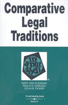 Paperback Comparative Legal Traditions in a Nutshell Book