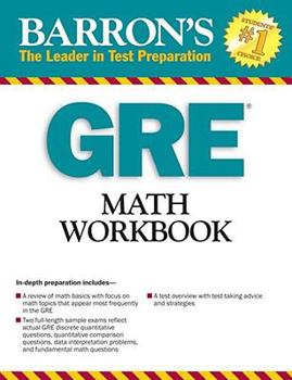 Paperback GRE Math Workbook Book