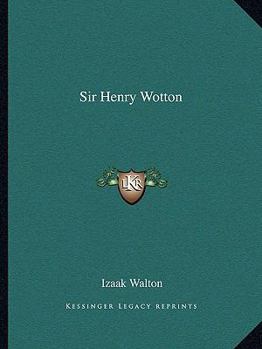 Paperback Sir Henry Wotton Book