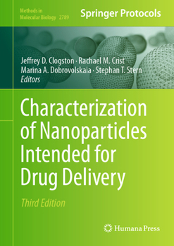 Hardcover Characterization of Nanoparticles Intended for Drug Delivery Book
