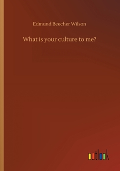 Paperback What is your culture to me? Book