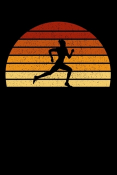 Runner Notebook: Vintage Sunset Running 6 x 9 Lined Ruled Journal Gift For Runners And Joggers (108 Pages)