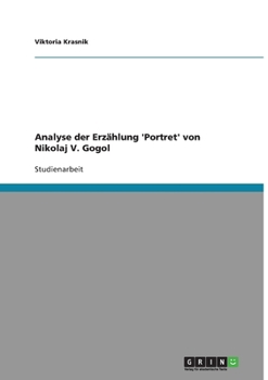 Paperback Analyse der Erzählung 'Portret' von Nikolaj V. Gogol [German] Book