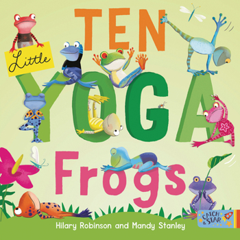 Board book Ten Little Yoga Frogs Book