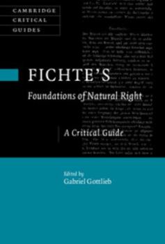 Hardcover Fichte's Foundations of Natural Right Book