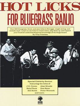 Paperback Hot Licks for Bluegrass Banjo Book