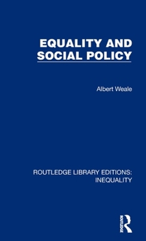 Hardcover Equality and Social Policy Book