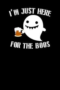 Paperback I'm just here for the boos: 6x9 Halloween - grid - squared paper - notebook - notes Book