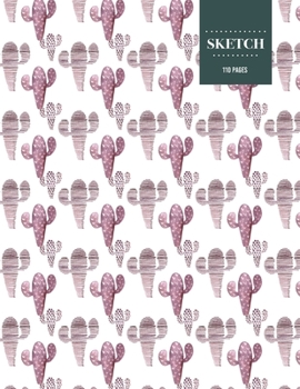 Sketch  110 Pages: Cactus Sketchbook for Kids, Teen and College Students | Succulent Llama Pattern