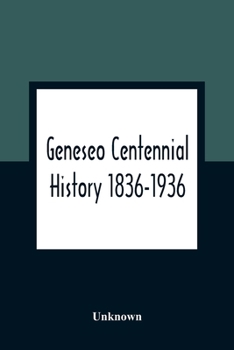 Paperback Geneseo Centennial History 1836-1936 Book