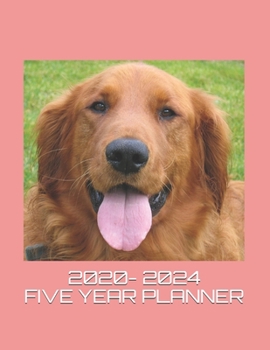 Paperback 2020- 2024 Five Year Planner: 60 Months Calendar Planner and Yearly Organizer - January 2020 to December 2024 Book