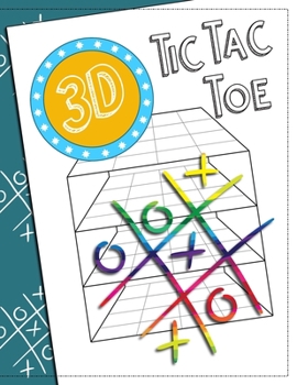Paperback 3D Tic Tac Toe: Notebook with 4x4x4 Cubic Grid Game Boards For Kids And Adults to Play 4-in-a-row XO in a 3-dimensional playing field Book