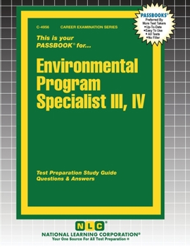 Paperback Environmental Program Specialist III, IV Book