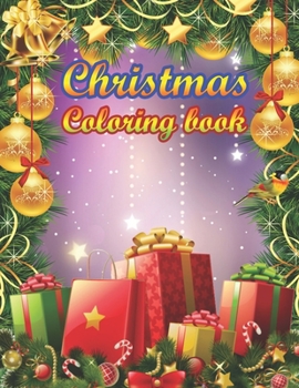 Paperback Christmas Coloring Book: a beautiful colouring book with Christmas designs on a black background, for gloriously vivid colours (Merry Christmas Book