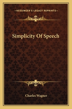 Paperback Simplicity Of Speech Book