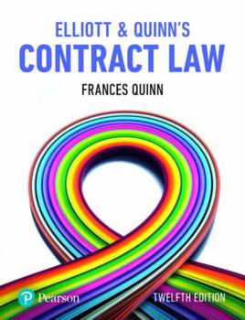 Paperback Elliott & Quinn's Contract Law Book