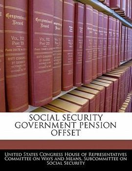 Paperback Social Security Government Pension Offset Book