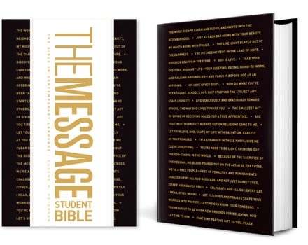 Hardcover The Message Student Bible (Hardcover) Book
