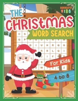 Paperback The Christmas Word Search Book: Fun Holiday Christmas Word Search Puzzle Book for Kids ages 4-8 [Large Print] Book