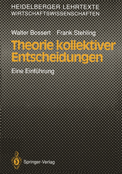 Paperback Theorie Kollektiver Entscheidungen: Eine Einführung [German] Book
