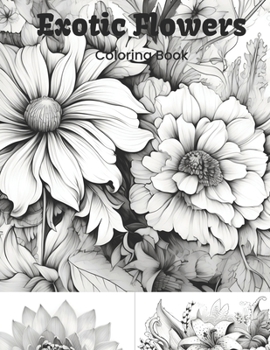 Paperback Exotic Flowers: coloring Book [Spanish] Book