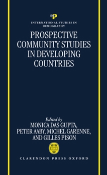 Hardcover Prospective Community Studies in Developing Countries Book