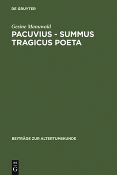 Hardcover Pacuvius - summus tragicus poeta [German] Book