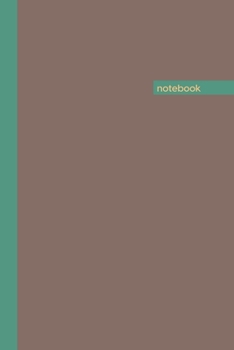 Paperback Notebook: Lined Notebook Journal - Brown, Green, Puffin's Bill Orange - 120 Page 6 x 9 Resource and Novelty Gift - Diary, Planne Book