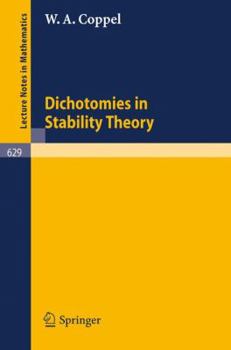 Paperback Dichotomies in Stability Theory Book