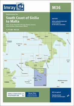 Imray Chart M36: South Coast of Sicilia to Malta (M Chart)