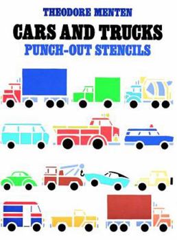 Paperback Cars and Trucks Punch-Out Stencils Book