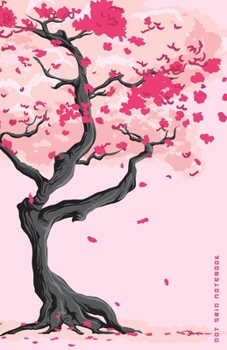 Paperback Dot Grid Notebook: Beautiful Sakura Cherry Blossom Dotted Journal, and Planner, Cute Dot Notebook and Organizer for Unique and Creative C Book
