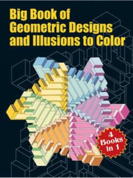 Paperback Big Book of Geometric Designs and Illusions to Color Book